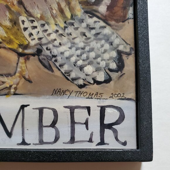Nancy Thomas November Plaque from her "Children's Series" dated 2004 (Turkey) - Picture 4 of 8